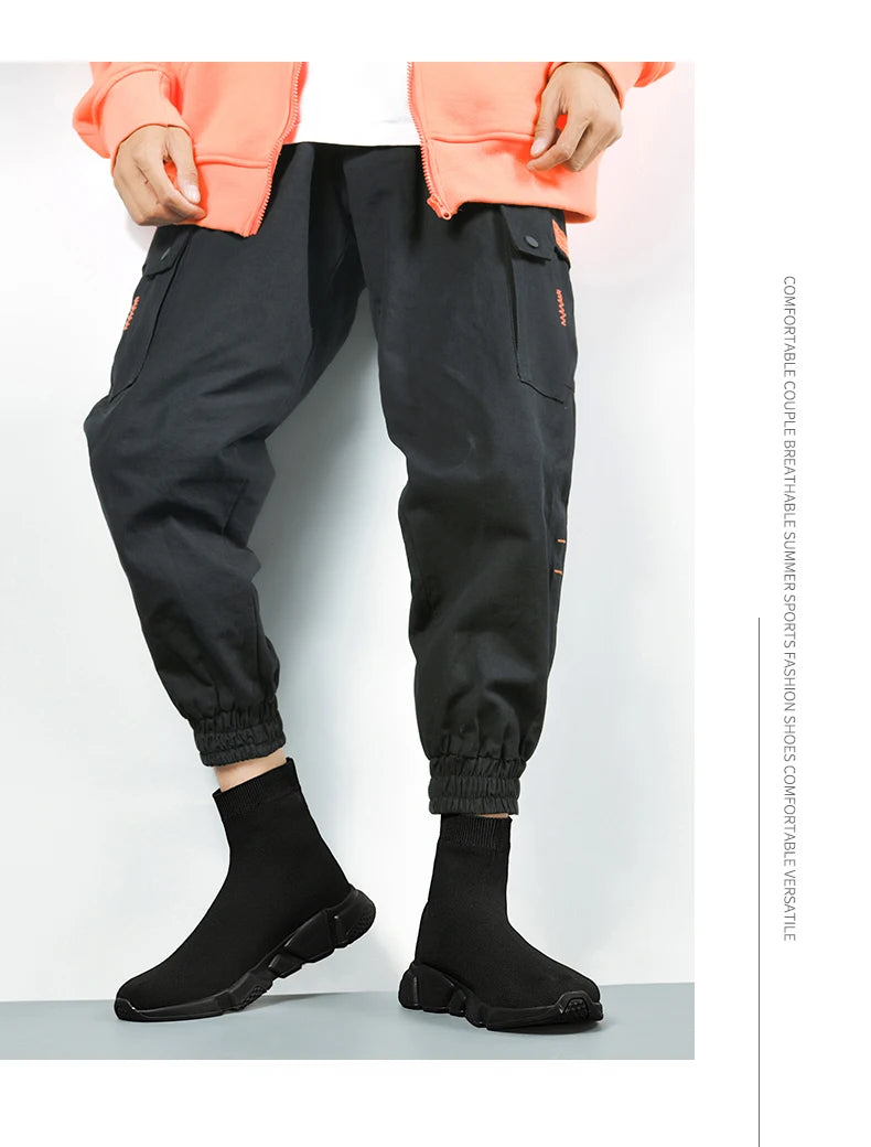 2025 Black High Top Sneakers Men Women Classic Designer knit Men's Casual Sneakers Fashion Comfy Slip-on Women's Sports Shoes