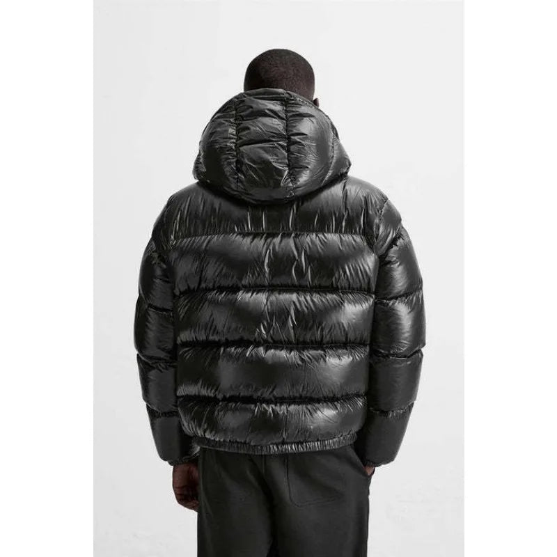Autumn Winter Loose Solid Men's Hooded Cotton-Padded Clothes  Casual Padded Jackets Outdoor Fashion Men's Cotton Jackets
