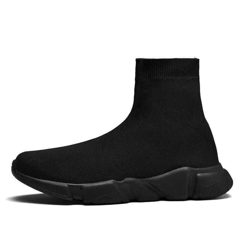 2025 Black High Top Sneakers Men Women Classic Designer knit Men's Casual Sneakers Fashion Comfy Slip-on Women's Sports Shoes