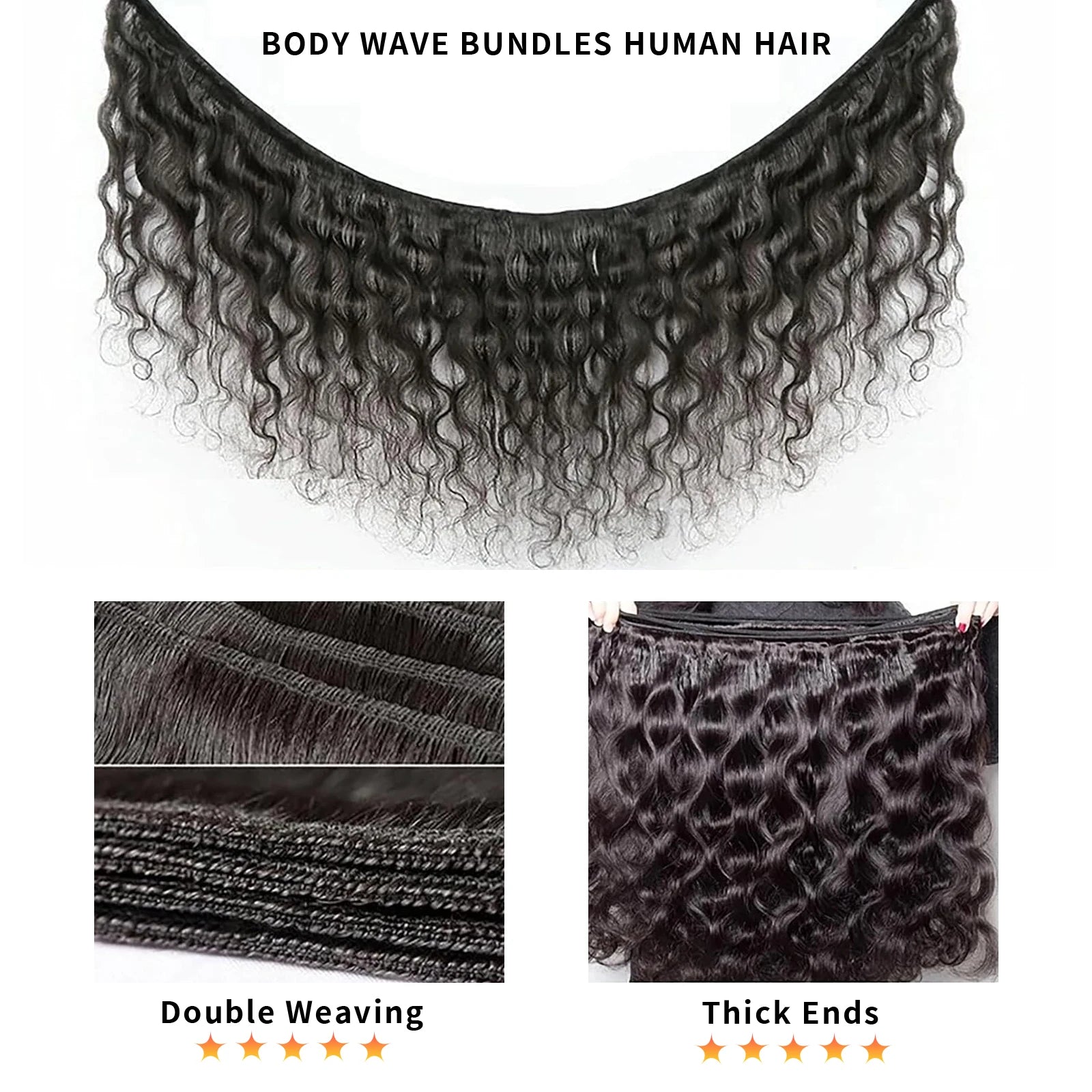 30 40 Inch Body Wave Bundles Human Hair Brazilian Weave 100% Human Hair Quality 3 4 Pcs Raw Remy Human Hair Extensions Bundles