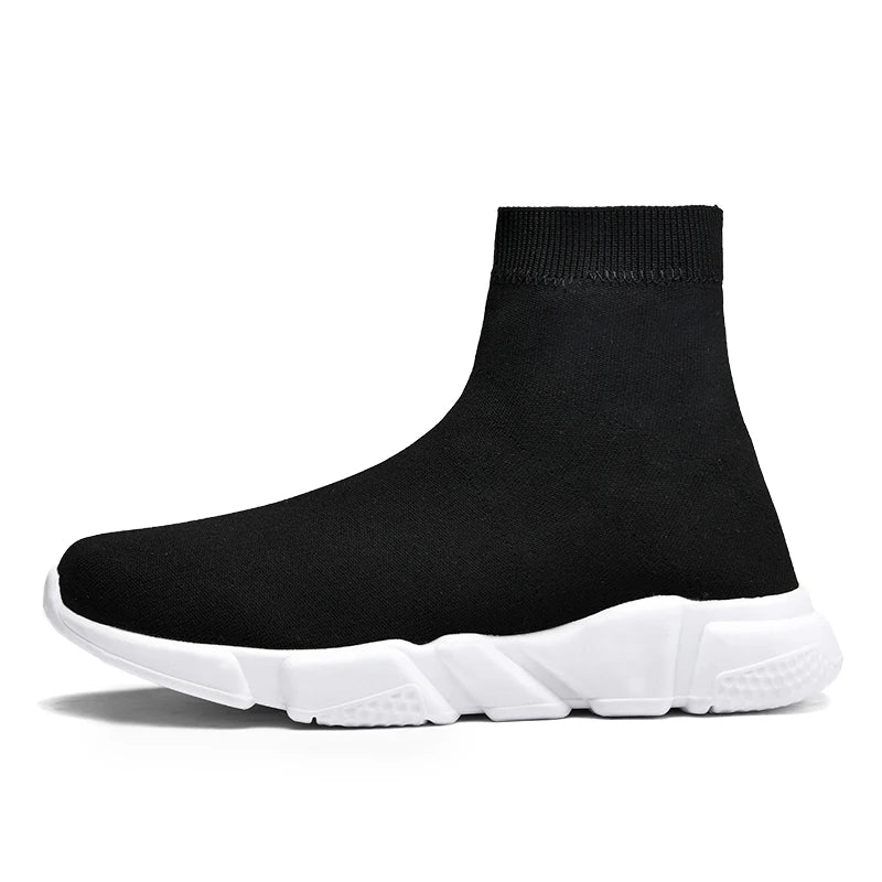 2025 Black High Top Sneakers Men Women Classic Designer knit Men's Casual Sneakers Fashion Comfy Slip-on Women's Sports Shoes