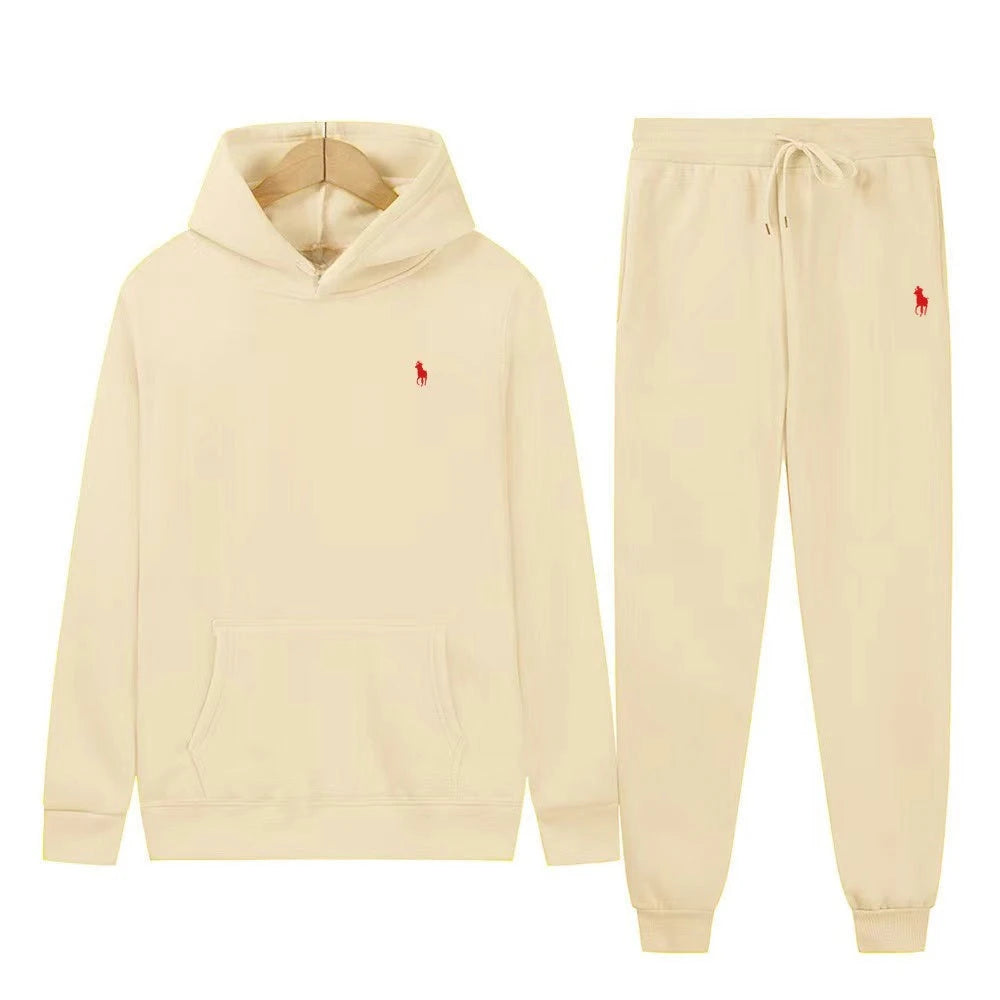 Autumn New Style Hoodie for Men and Women, Long-Sleeved Fashionized Pony Logo Loose Casual Sweater Set men clothes hoodies